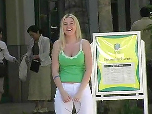 This reality movie has a hot solo model who is having some joy out in public