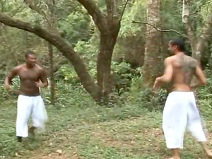 Deep in the jungle two smoking hot Mexican guys have rectal hook-up