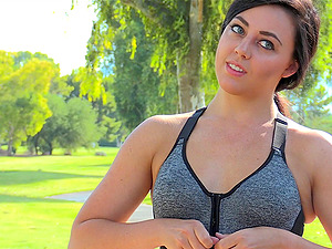 Fit Whitney shows off her amazing booty in public