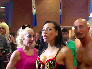 Spanish Lesbian Eurobabes Finger In Public